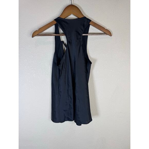 Club Monaco Black Embellished Silk Blend‎ Sleeveless Top XS Elegant Evening - Picture 1 of 10